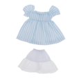 thumbnail image 3 of Adorable ropa de muñeca , lindo con ropa interior blanca, accesorios de moda, para Obitsu11 OB11 para Mini 1/12 Raya azul Hugo  Conjuntos de vestido de muñeca, 3 of 5