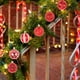 thumbnail image 5 of pstuiky Adornos para árbol de Navidad con purpurina encaje copos de nieve corazones mariposas colgantes adornos navideños., 5 of 6