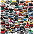thumbnail image 1 of Sport Racing Car Stickers,50 PCS Car Stickers for Water Bottles Laptop Phone Motorcycle Computer Guitar Skateboard Hydroflasks, Waterproof Vinyl Racing Car Stickers for Kids Teens Adults, 1 of 7