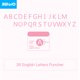 thumbnail image 4 of KW-TRIO 26 letras en inglés Alfabeto para manualidades Perforadoras hechas a mano de la A a la Z par KW-trio Perforadora, 4 of 7