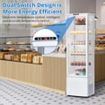 thumbnail image 2 of Commercial Refrigerator Display Case, 9.8 Cu.FT Display Fridge Single-Door Pastry Display Case with Interior LED Lighting, Double-Layered Glass Commercial Countertop Bakery Display Refrigerator, 2 of 7