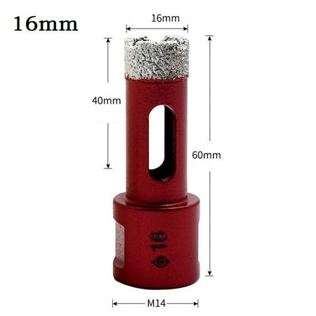 

1PC 6mm-68mm M14 Dry Diamond Drill Bits Hole Saw For Granite Tile Glass Ceramic