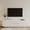 58" White, variant on Hemvt 78.7" Wide Entertainment Center with Hidden Sliding Storage & Rounded Corners, Timeless American Style TV Stand, Antique brown