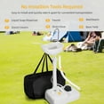 thumbnail image 5 of DWVO Portable Camping Sink With Rolling Wheels and Carry Bag Towel Holder & Soap Dispenser,Basin,17L Tank, White, 5 of 8