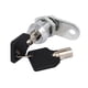 thumbnail image 2 of Cerradura tubular con llave diferente para puerta de gabinete de correo, cilindro de 17 mm, 2 of 3