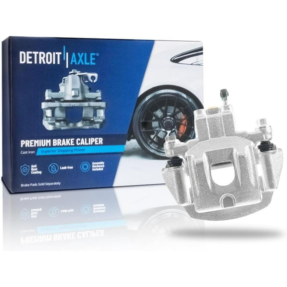 Detroit Axle - Rear Right Brake Caliper for 04-06 RX330, 07-09 RX350, 06-08 RX400h, 06-07 Toyota Highlander Hybrid Disc Brake Caliper w/Bracket Replacement Passenger Side Assembly