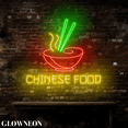 thumbnail image 4 of Glowneon Chinese Food Neon Wall Art, Chinatown Food Restaurant Decor, 4 of 5