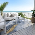 thumbnail image 6 of Addison Rugs Chantille Indoor/Outdoor Transitional Waves Blue Washable Rectangle Rug, 10' x 14', 6 of 6