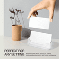 thumbnail image 5 of Beauticom Round Style Business Card Holder Organizer Stand Display for Offices, Receptionist, Salons, and Businesses (Clear, 1 Piece), 5 of 8