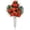 Red, variant on Safeglitz 1 Set Artificial Cemetery Flowers for Grave with 12 Heads Rose Bouquet Decoration Arrangement Silk Memorial Flowers for Headstones Gravesite Memorial Day(Red)