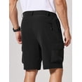 thumbnail image 2 of COOFANDY Men' Golf Shorts with 5 Pockets Casual Shorts 9 Inch Inseam Hiking Cargo Shorts Fishing Stretch, 2 of 6