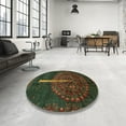 thumbnail image 4 of Ahgly Company Machine Washable Indoor Rectangle Abstract Night Red Area Rugs, 7' x 10', 4 of 7
