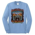 thumbnail image 2 of Wild Bobby, Main Street of America Route 66 Bike Motorcycle Cars and Trucks Mens Long Sleeve Shirt, Light Blue, Medium, 2 of 3
