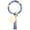 D, variant on SilKeychain Bracelet Wristlet Key Ring Silicone Beaded Bangle Cute Key Chains For Women