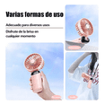 thumbnail image 2 of Ventilador de Mano Portátil Recargable Rosa Cerezo 5 Velocidades Pantalla Digital con Soporte para Móvil, 2 of 6