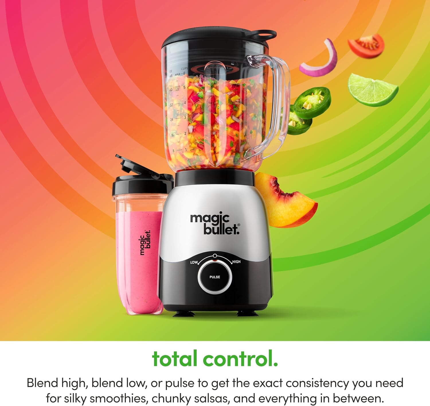 Magic Bullet Combo 600W Blender, Silver