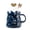 Blue, variant on Coffee Cup Water Mugs with Lid Stirring Christmas Tree Shape Ceramic 4 Colors to Choose Gifts for