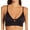 Black, variant on Women's Hanes DHY204 Authentic Longline Triangle Bralette (Earthen Tan S)