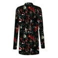 thumbnail image 4 of Women's Christmas Cardigan Relaxed Fit Kimono Cover Ups Christmas Elk Print Jackets Relaxed Fit Long Sleeve Cardigans Trendy 2025 Fall Winter Outfits, 4 of 4