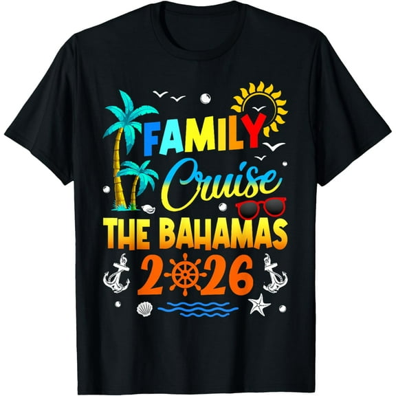 Family Cruise The Bahamas 2026 Summer Matching Vacation T-Shirt Shirts