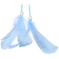 thumbnail image 3 of Atrapasueños de plumas, concha, atrapasueños, adornos novedosos, cuentas coloridas, decoración para el hogar y el coche, hecho a mano, azul ER, 3 of 5