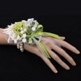 thumbnail image 1 of Ramillete Boda Nupcial Cinta Boutonniere Calla Seda Flor Yotijar Flores de la muñeca, 1 of 10