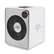 Vornado VMH500 Space Heater 2 Setting Whole Room Vortex Auto Timer Metal, White