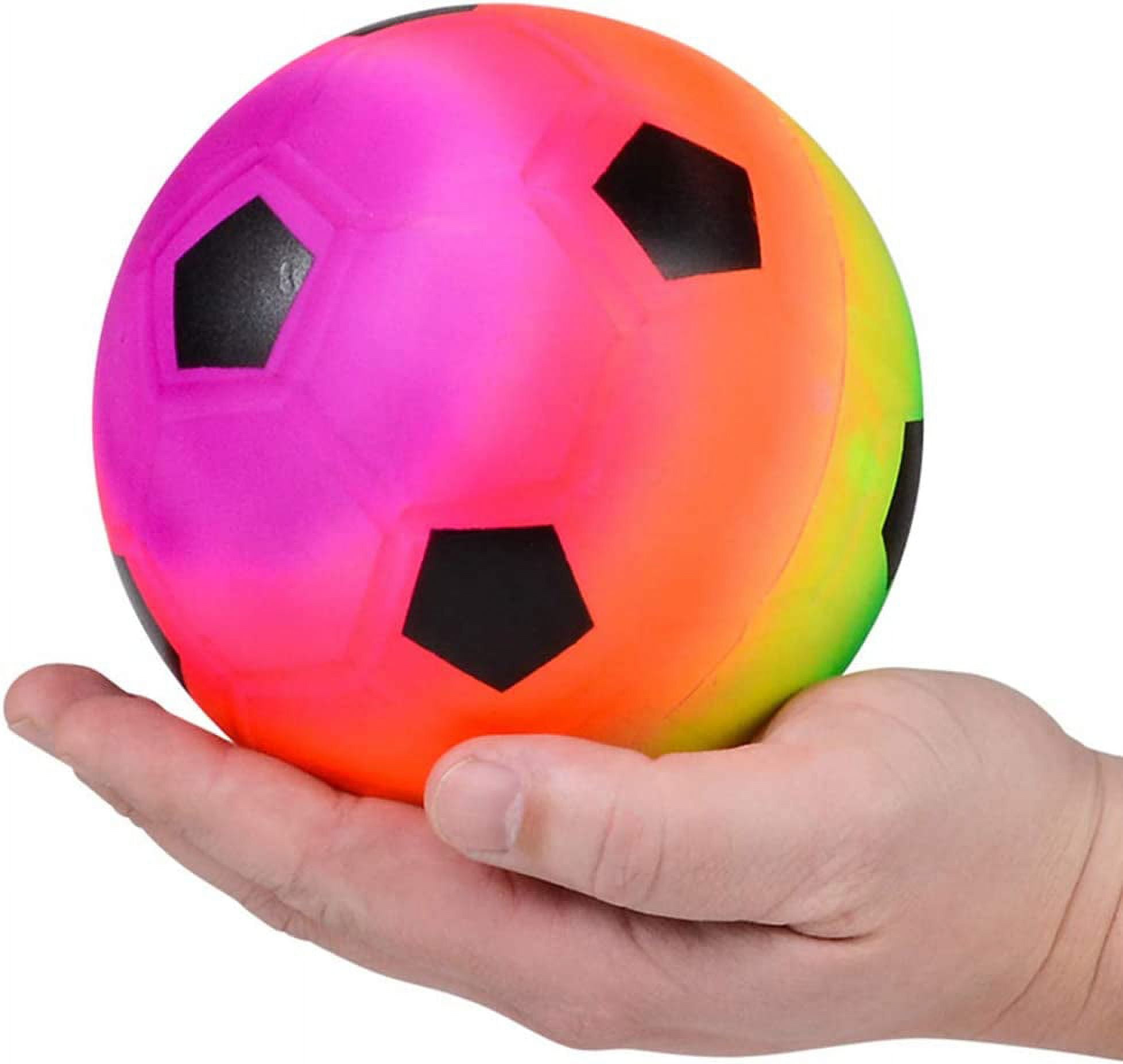 Sports Balls For Kids & Toddlers - (Pack of 4) 5-inch Sports Balls Set Includes Basketball, Small Soccer Ball, and Playground Balls, Fun Indoors & Outdoor Toys (hand Pump Included)