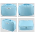 thumbnail image 4 of Unique Bargains Floral Makeup Bag Zipper Flower Cosmetic Pouch Blue, 4 of 6