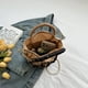 thumbnail image 5 of Lindo Bolso Paja Verano Con Lazo Y Playa Correa Cadena Perlas para Mujer (beige), 5 of 7
