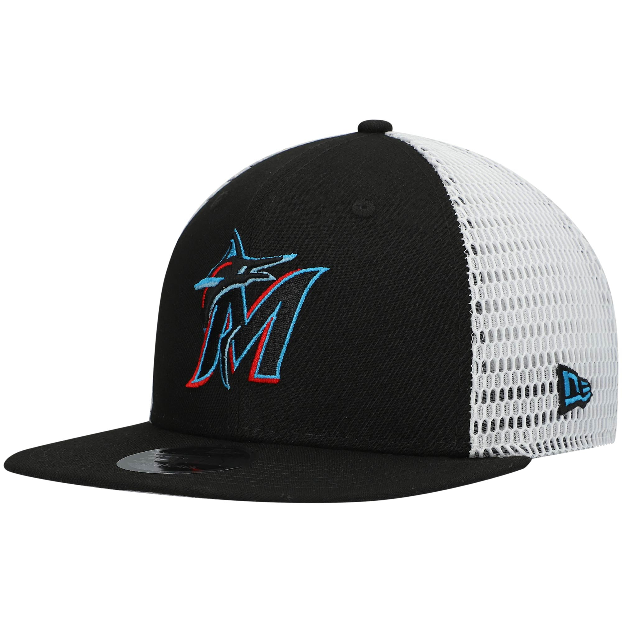 Men's New Era Black/White Miami Marlins 