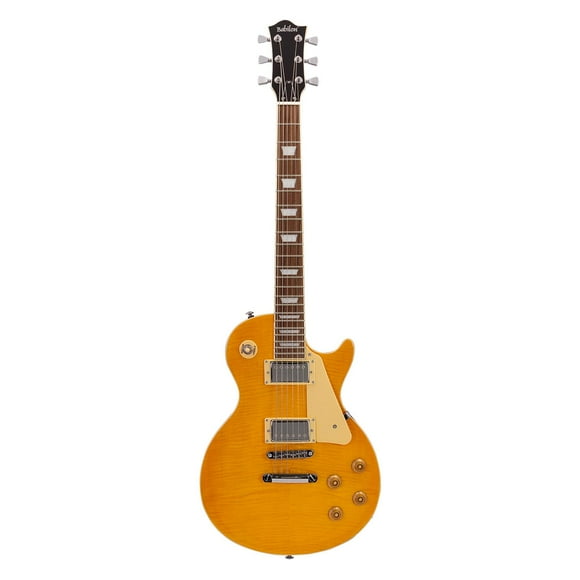 Guitarra Eléctrica con Case Serie Unique COSMOS-AM BABILON Amarillo 9.5x105x40.5