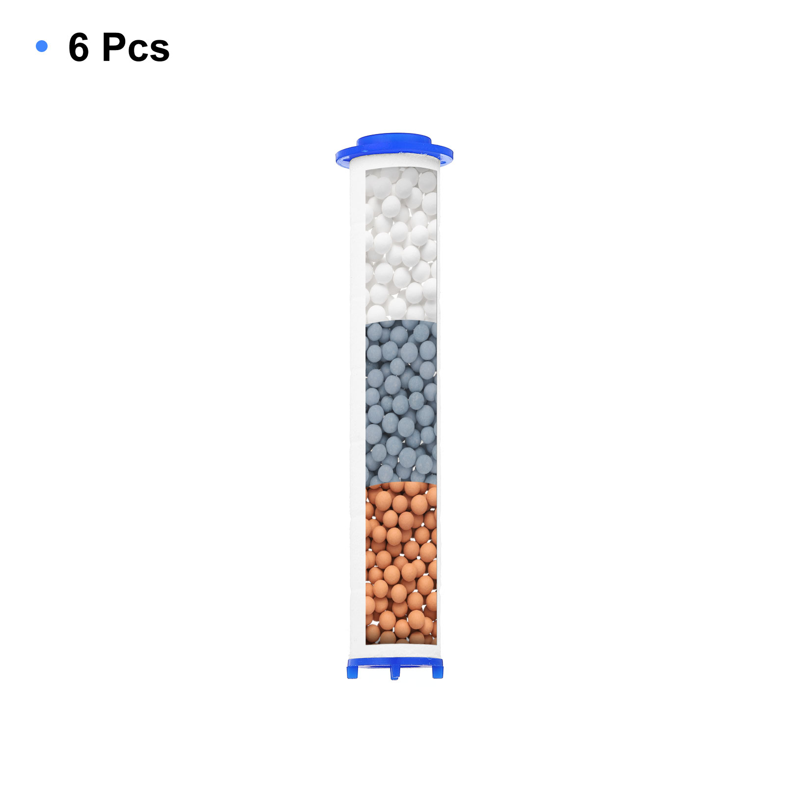 Unique Bargains 6Pcs PP Cotton Replacement With Calcium Balls Jet Sets 4.3"