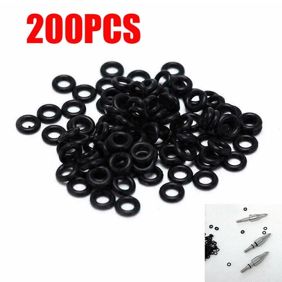 200PCS Archery Arrow O-Rings OD1/4 Inch for Point Tips Broadheads Replacement