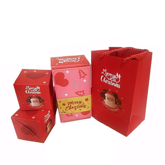 Yhmxh Christmas Decorations,Christmas Ornaments Merry Christmas Surprise Box Gift Box Creating Most Surprising Gift Red Envelope Bouncing Romantic Gift Box Surprise Gife