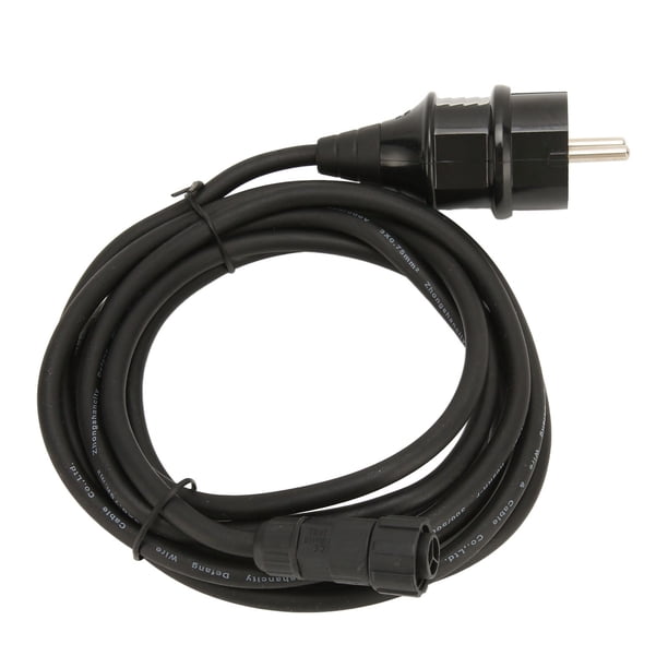 Cable De Alimentación De CA, Cable De Alimentación De Repuesto, Anillo Impermeable, Grueso, UE 220 V, 3 Metros Para Generación De Energía