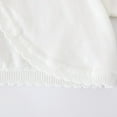 thumbnail image 5 of Odeerbi Toddler Girls Bolero Cardigan Cropped Shrugs Knit Cover Up Kids Baby Fashion Cute Solid Color Long Sleeve Thin Style Button Cardigan Sweater Toddler Clothes White, 5 of 7