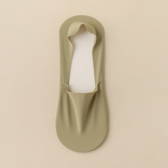 Nvzi-c Chaussettes Invisibles pour Hommes Antidérapantes Décontractées Coupe Basse Bateau Lot de 10, Vert