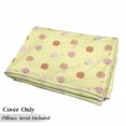 thumbnail image 5 of Peach Colors Floor Pillow Lounger Cover, Repetitive Fruit with Leaves Blossom in Warm Muted Tones Pattern, Nap Mat Printed Fabric Case for 5 Pillows, 88" x 27", Pale Yellow Peach Salmon, by Ambesonne, 5 of 5