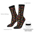 thumbnail image 4 of Hirioo Monster Truck Pattern Adult Middle Tube Socks Breathable Sock Non-Pilling,Contrasting Color Design, 4 of 6