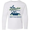 thumbnail image 3 of Inktastic Paradise Beach in West Palm Beach with Palm Trees and Car Long Sleeve Youth T-Shirt, 3 of 5