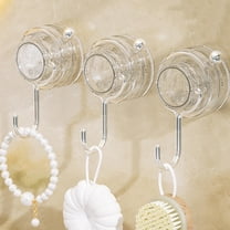 Suction Cup Hook Heavy Duty Vacuum Shower Hooks Reusable,No Hole Punched Suction Towel Hooks for Bathroom Kitchen No Punching Wall Mounted Hooks for Hanging for Clothes,Hats,Robes And Loofah