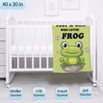 thumbnail image 4 of Just A Girl Who Loves Frog Blanket Super Soft Flannel Blankets for Bed Sofa Living Room Bed Throw for Boy Girls Kids Children Multicolor 30"x40" for pet, 4 of 6
