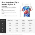thumbnail image 5 of Pofeuu Bright Flowers Print Mens Casual Short Sleeve Shirts Beach Summer Spread Collar Pocket Tops Men's Casual Short-sleeved Shirt-Medium, 5 of 5