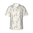 thumbnail image 2 of Goofa Retro Rabbit Hawaiian Shirt for Men, Unisex Summer Beach Casual Short Sleeve Button Down Shirts,Aloha Tropical Floral print shirt-X-Large, 2 of 9