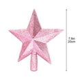 thumbnail image 3 of Snowflake Star Tree Topper with Shiny Powder Finish - 20cm PVC Christmas Tree Decoration for Indoor Holiday Decor, 3 of 6
