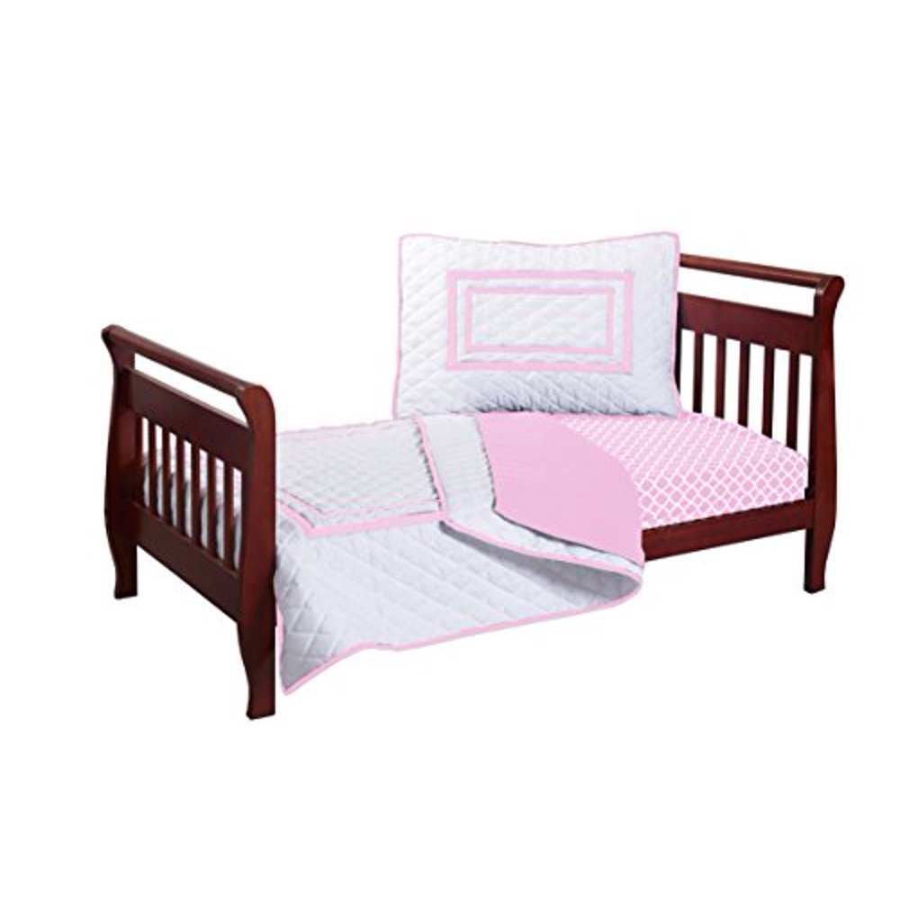 Baby Doll Bedding Soho Toddler Bedding Set, Pink