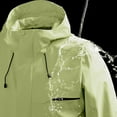 thumbnail image 4 of Rain Jacket for Women Men Plain Basic Windproof Waterproof Zip Up Hooded Jacket with Pockets Windbreaker Outerwear, 4 of 6