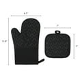thumbnail image 7 of Unique Bargains Heat-Resistant 2 Pcs Kitchen Mitts Lozenge Pattern 11.8x6.7inch, 7 of 7