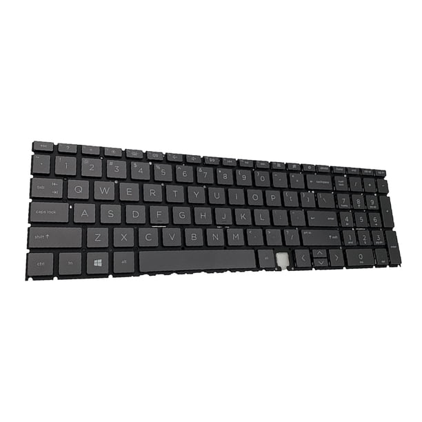 Sidaley Teclados Black Fluent Typing No Frame Laptop Teclados de protección contra el polvo con retroiluminación Reemplazo de alto rendimiento para Juegos de teclado y mouse para computadora